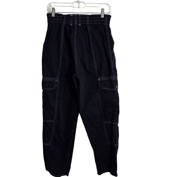 Urban Outfitters BDG Relaxed Skate Jeans Black Snap Cargo Pockets Size 30 - Picture 3 of 11